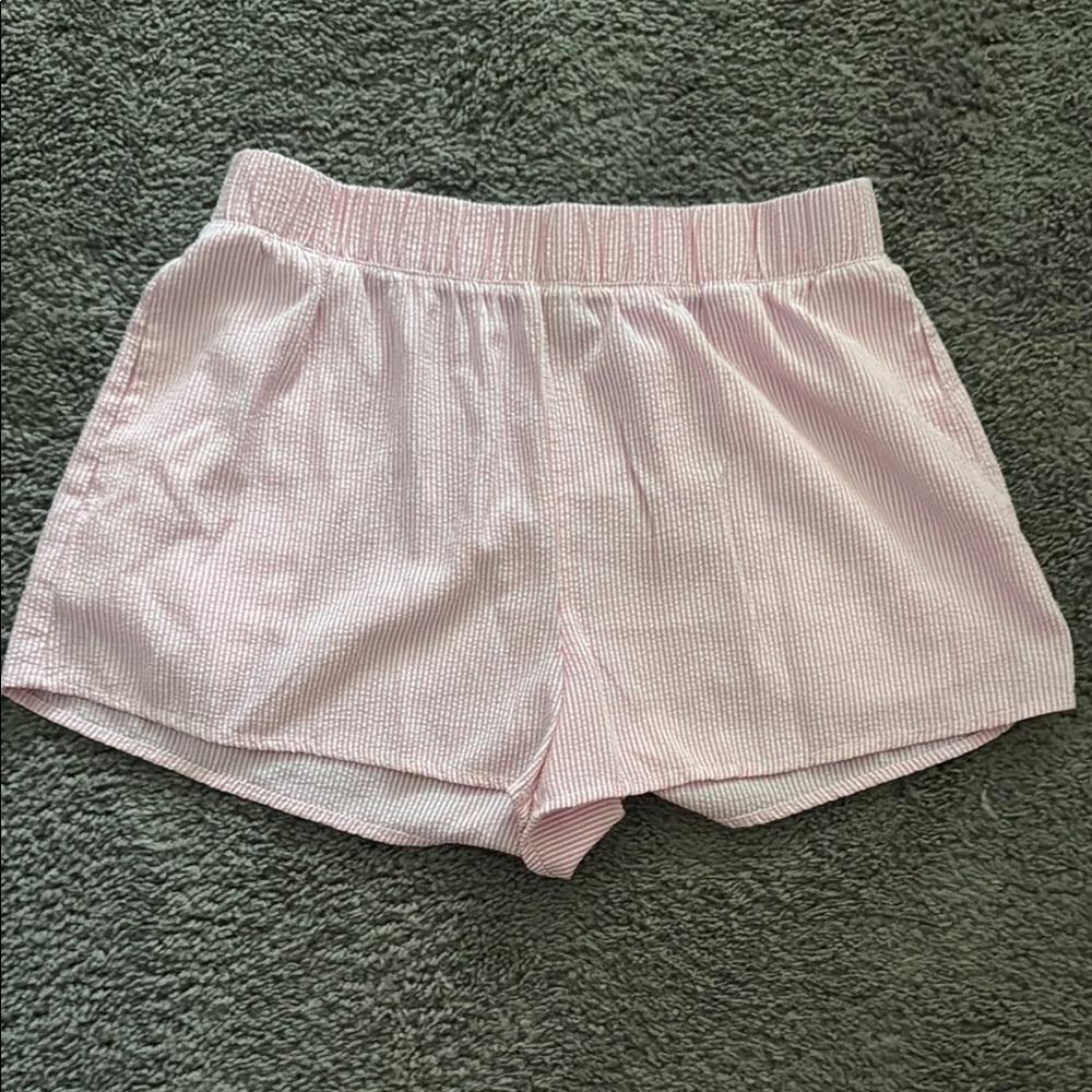 Pink Striped Shorts